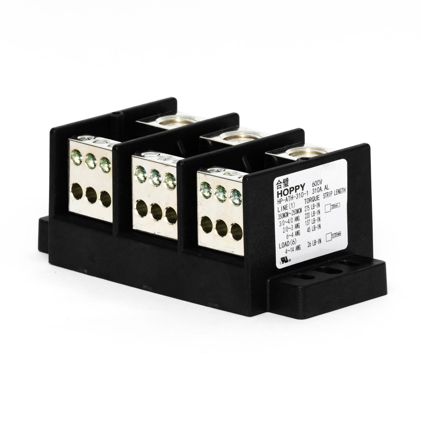 Power Distribution Block 310 amp 3 pole