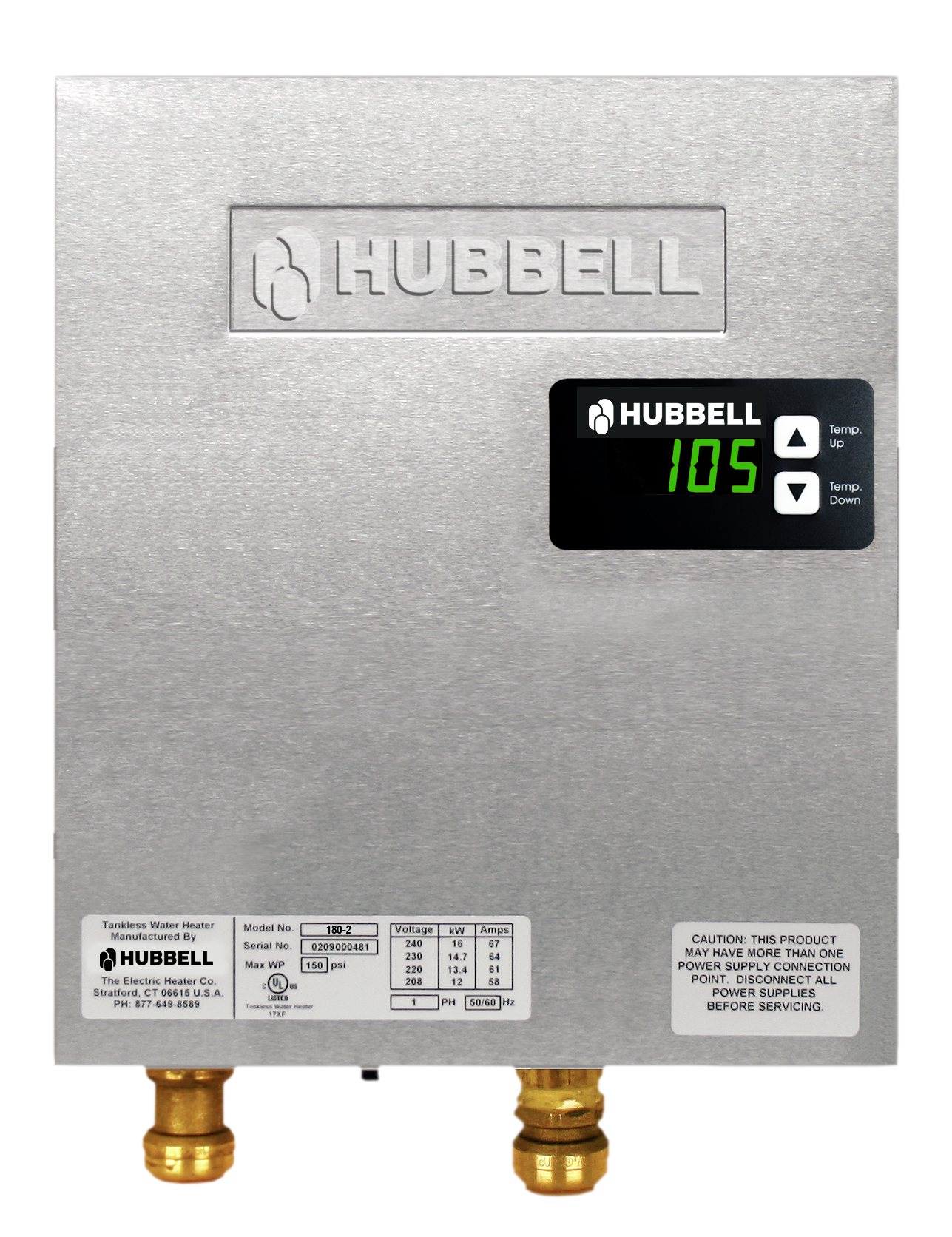 Electric Tankless Water Heater 180-2