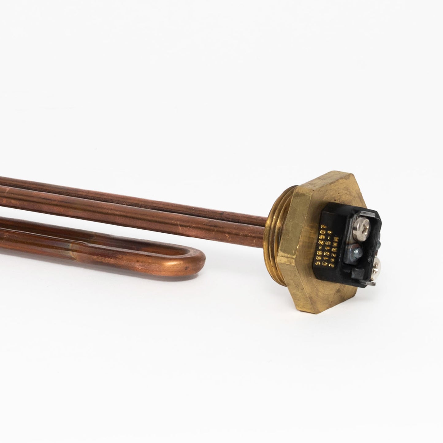 Heating Element, 5000W 208V Copper Sheath, Brass Bushing