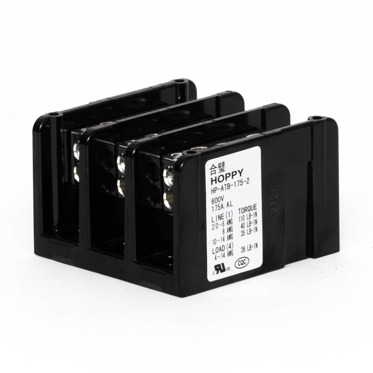 Power Distribution Block 175 amp 3 pole